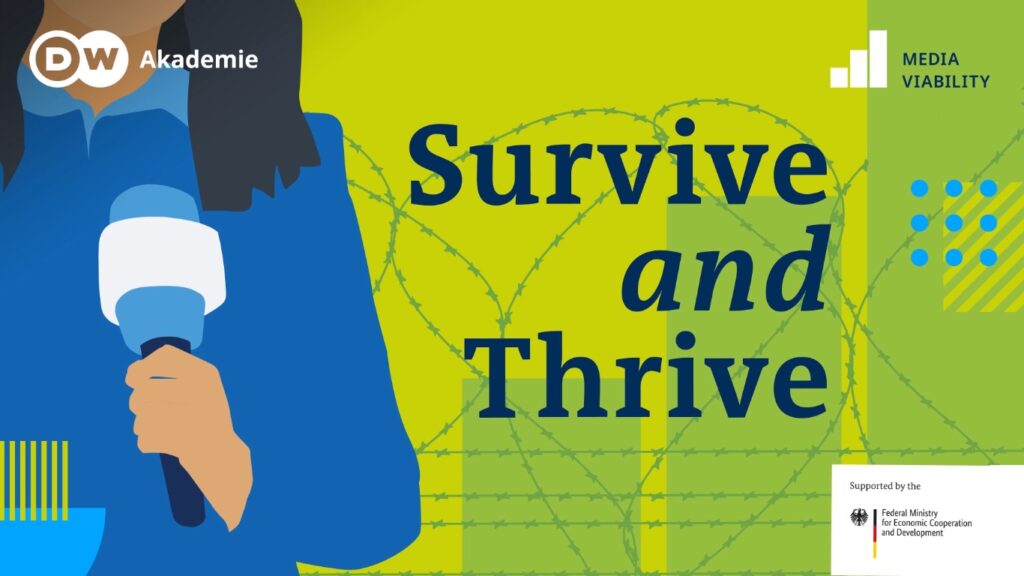 Survive and Thrive: The media viability podcast by DW Akademie I Episode 01 with Iryna Vidanava.